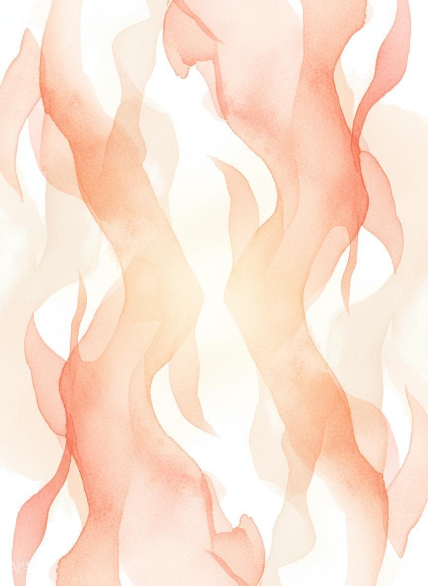 Warm watercolor flames